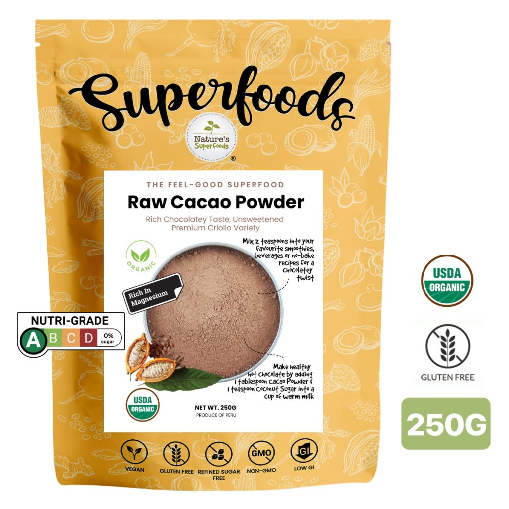 Organic Raw Cacao Powder | Nature's Superfoods