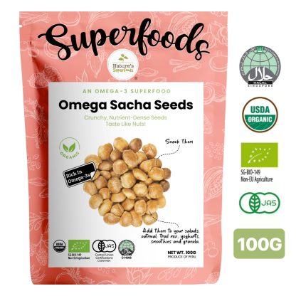 Sacha Inchi Seeds 100G - Front (CERT)