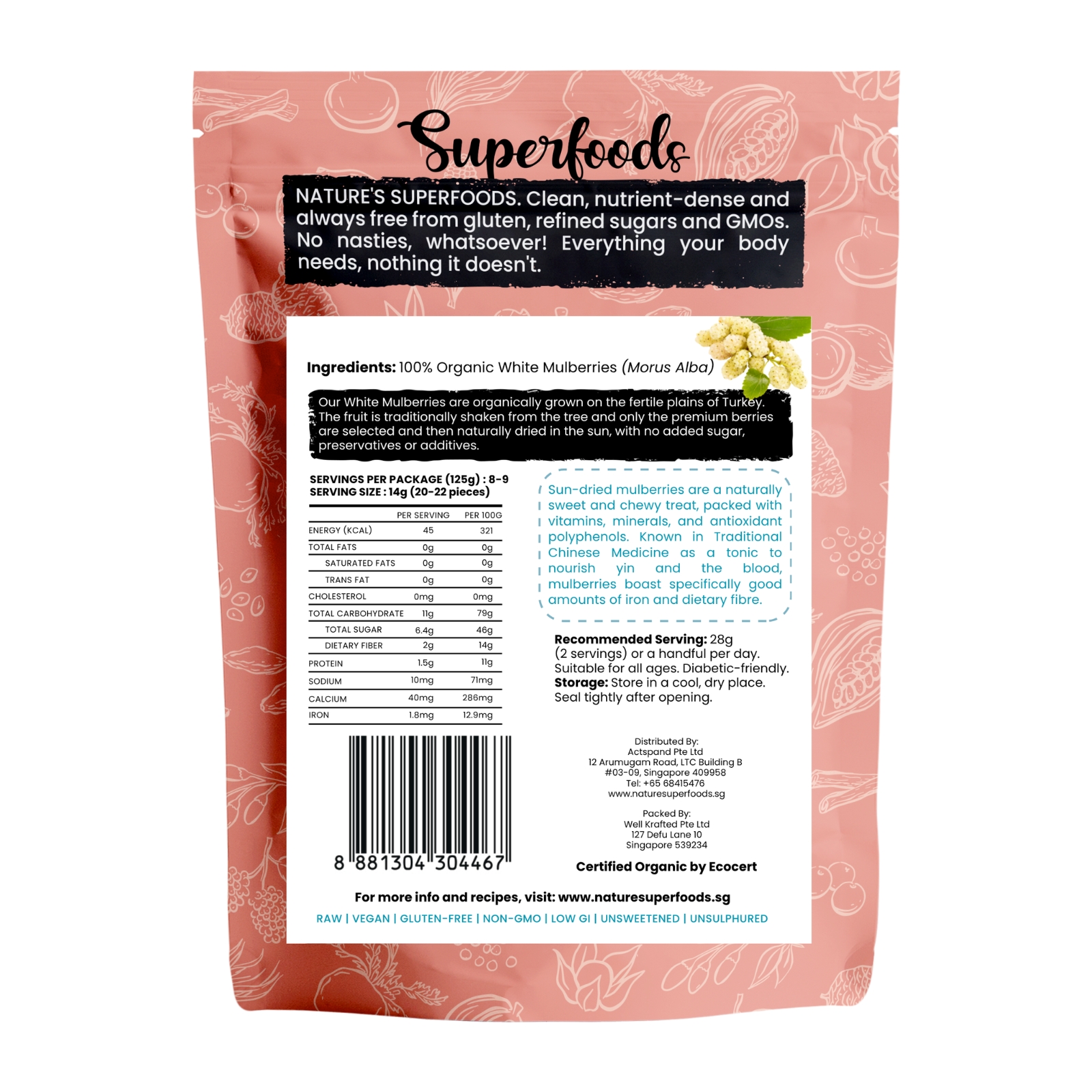 White Mulberries 125G Back (4)
