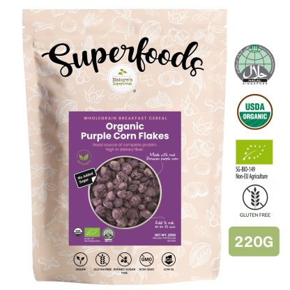 Purple Corn Cereal 220G - Front (CERT)