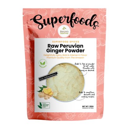 Raw Peruvian Ginger Powder 100G Front