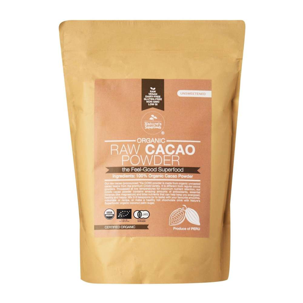 Organic Raw Cacao Powder 500g front