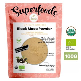 Black Maca Powder 100G - Front (CERT)