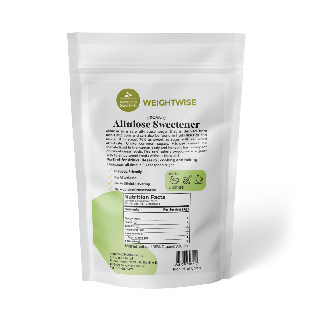 Organic Allulose Zero-Calorie Sweetener | Nature's Superfoods