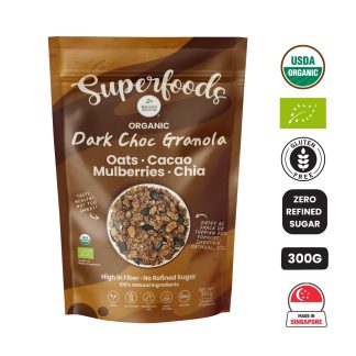 Dark Chocolate Granola 300G Front (CERT)