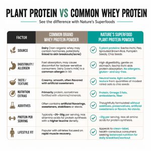 Plant protein vs whey table Plant protein vs whey protein